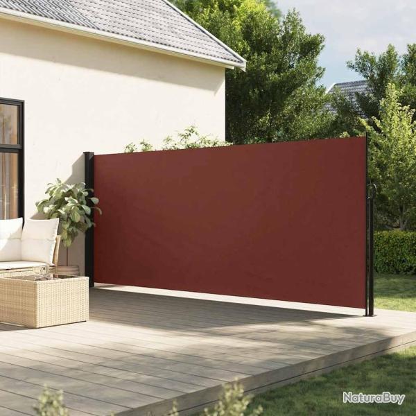 Auvent lat�ral r�tractable marron 160x500 cm