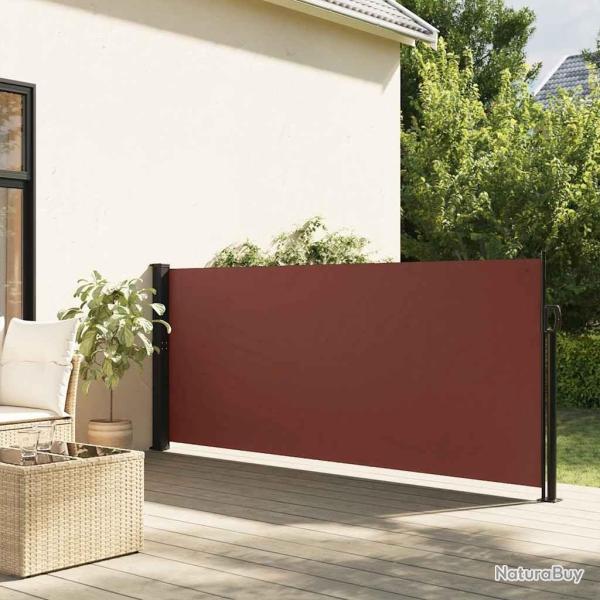 Auvent lat�ral r�tractable marron 120x600 cm