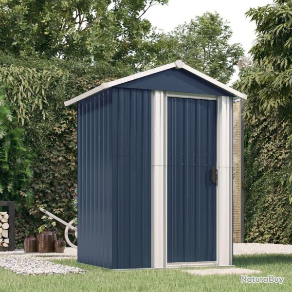 Abri de jardin Anthracite 126x97,5x177 cm Acier galvanis�