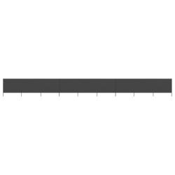 Paravent 9 panneaux Tissu 1200 x 160 cm Anthracite