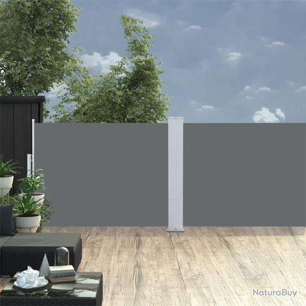 Auvent lat�ral r�tractable Anthracite 120 x 1000 cm