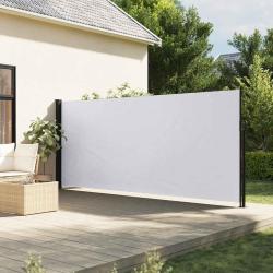 Auvent lat&eacute;ral r&eacute;tractable blanc 180x300 cm