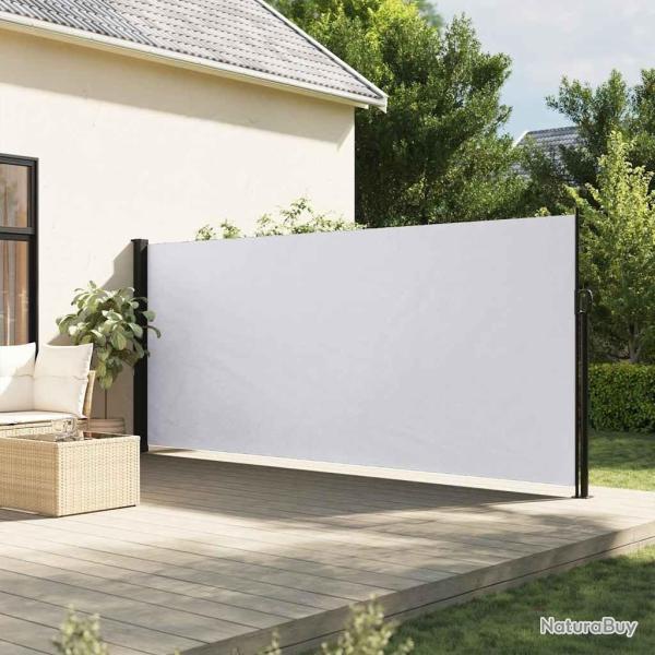 Auvent latral rtractable blanc 180x300 cm alsavelo