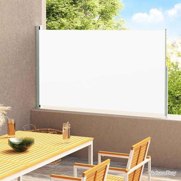Auvent lat�ral r�tractable de patio 180x300 cm Cr�me