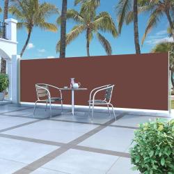 Auvent lat&eacute;ral r&eacute;tractable 160 x 500 cm Marron