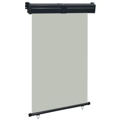 Auvent lat&eacute;ral de balcon 125x250 cm Gris