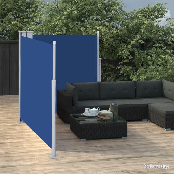 Auvent lat�ral r�tractable Bleu 100 x 600 cm