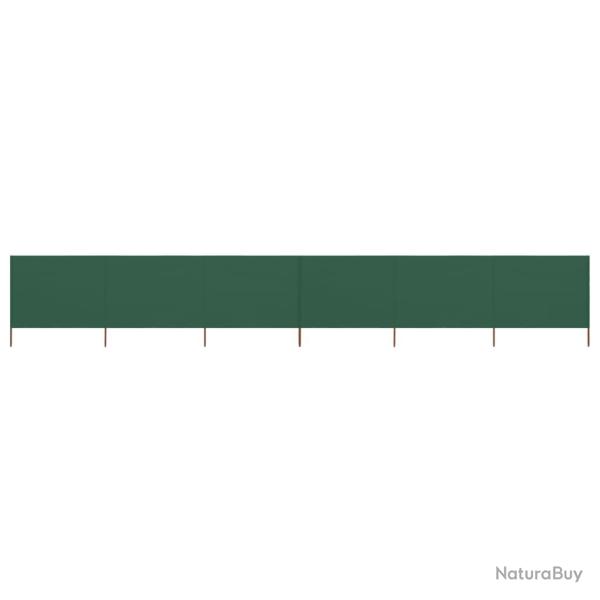 Paravent 6 panneaux Tissu 800 x 160 cm Vert alsavelo