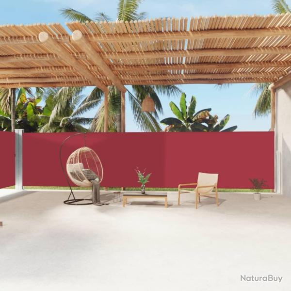 Auvent lat�ral r�tractable Rouge 180x1200 cm