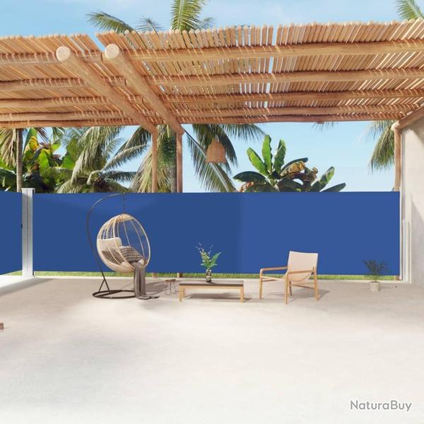 Auvent lat�ral r�tractable Bleu 180x1200 cm