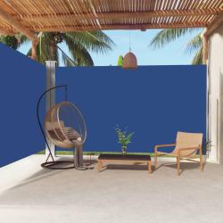 Auvent lat&eacute;ral r&eacute;tractable Bleu 220x600 cm