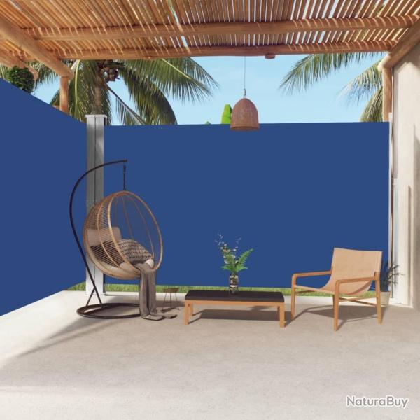 Auvent lat�ral r�tractable Bleu 220x600 cm