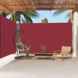 Auvent lat&eacute;ral r&eacute;tractable Rouge 220x600 cm alsavelo