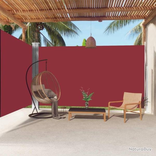 Auvent lat�ral r�tractable Rouge 220x600 cm