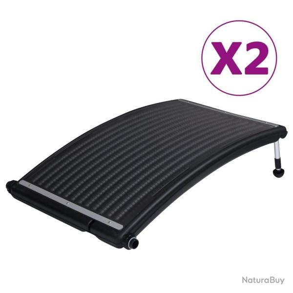 Panneaux de chauffage solaire de piscine courb�s 2 pcs 110x65cm