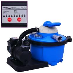 Pompe de filtration &agrave; sable avec minuterie 450 W 25 L
