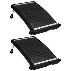 Panneaux de chauffage solaire de piscine courb&eacute;s 2pcs 72,5x46cm