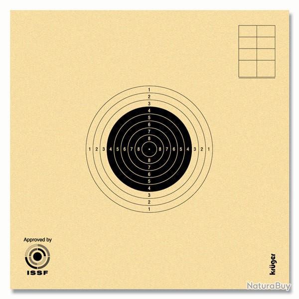 Cibles carabine 10 mtres numrotes ISSF KRUEGER