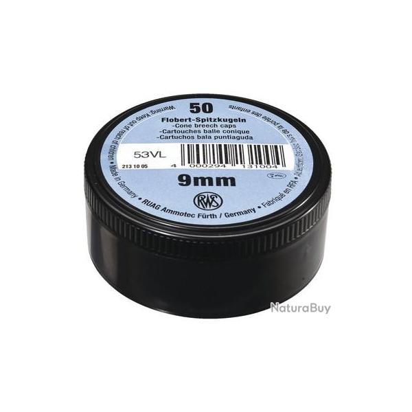 Munitions RWS 9mm Bosqette balle ronde