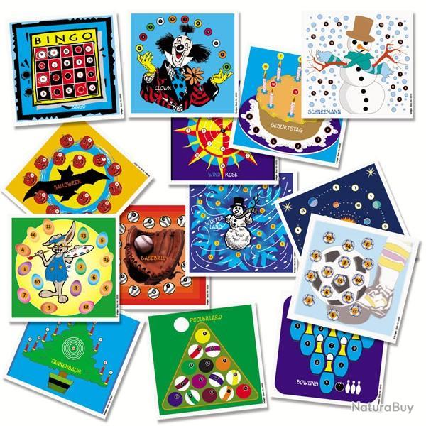 Lot de cibles ludique carabine 10 m�tres