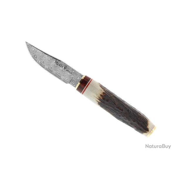 POIGNARD MUELA BOWIE DAMAS INOX 7,5CM (COFFRET)