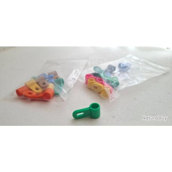 Bague attache gibier. Lot de 10 .diam 7,7mm