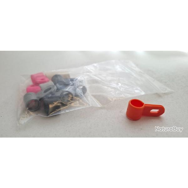 Bague attache gibier. Lot de 10 .diam 8,7mm