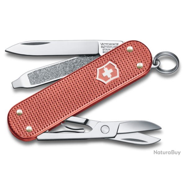 Victorinox 0.6221.L25 Classic SD, 58 mm, Alox Limited Edition 2025, Stone Red