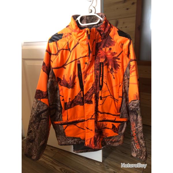 Veste de chasse orange somlys taille l .