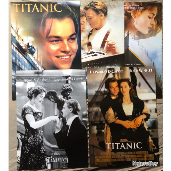Affiche, poster, Lot de 5 Affiches du film TITANIC 43 x 61 cm
