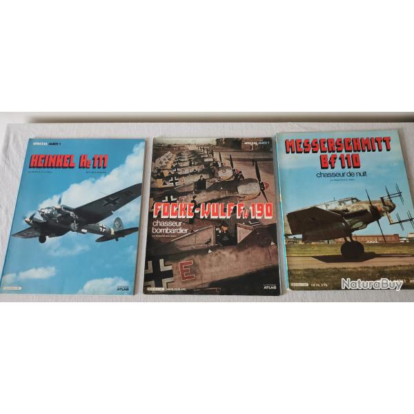 3 Revues sp�cial mach1 Focke Wulf Fw190, MesserchmitT BF110, Heinkel He111