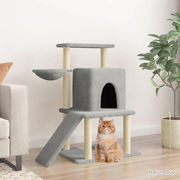 Arbre � chat avec griffoirs en sisal Gris clair 96,5 cm