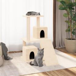 Arbre &agrave; chat avec griffoirs en sisal Cr&egrave;me 82 cm