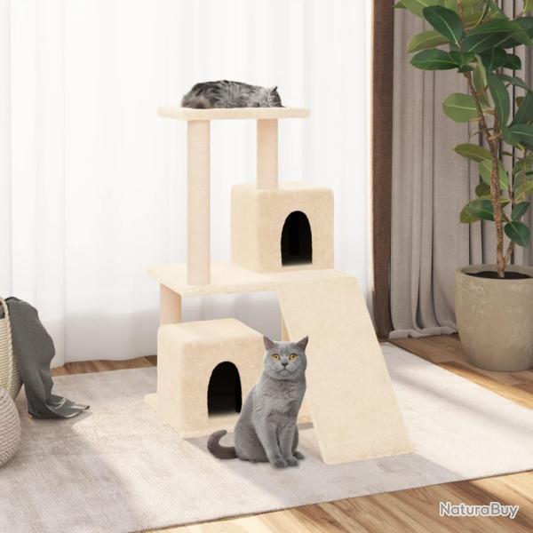 Arbre  chat avec griffoirs en sisal Crme 82 cm alsavelo