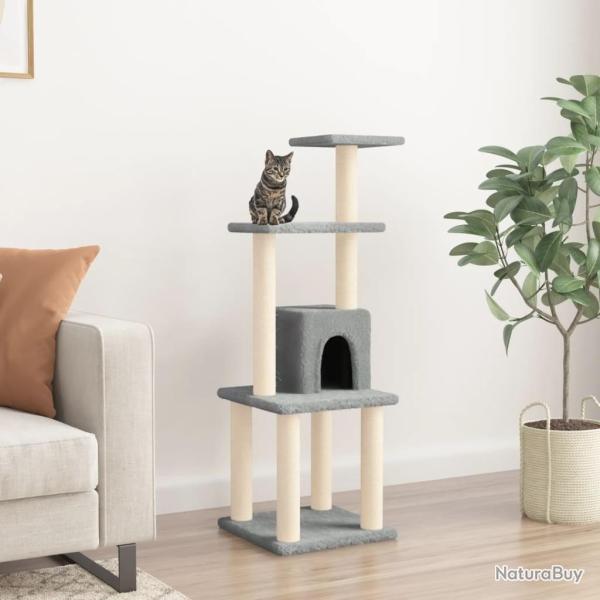 Arbre � chat avec griffoirs en sisal Gris clair 105 cm