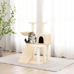 Arbre &agrave; chat avec griffoirs en sisal Cr&egrave;me 82 cm