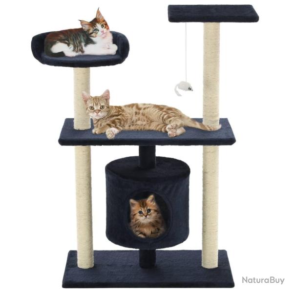 Arbre � chat avec griffoirs en sisal 95 cm Bleu fonc�