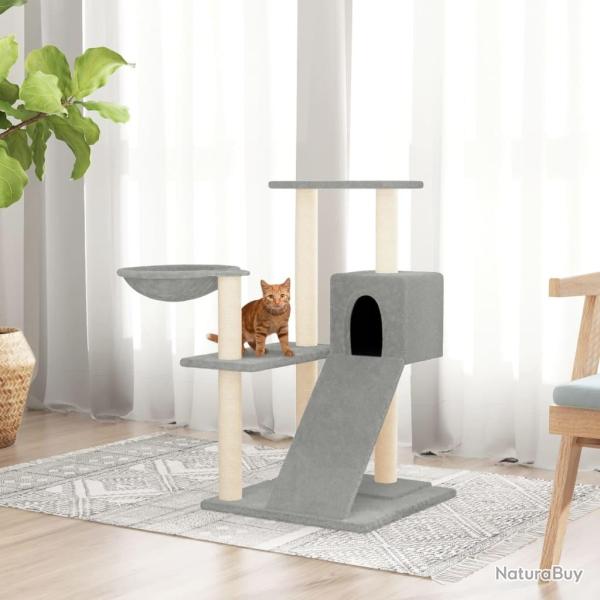 Arbre � chat avec griffoirs en sisal Gris clair 82 cm