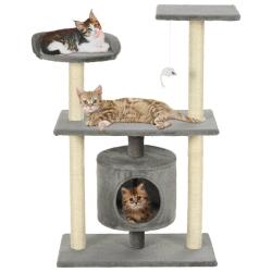 Arbre &agrave; chat avec griffoirs en sisal 95 cm Gris