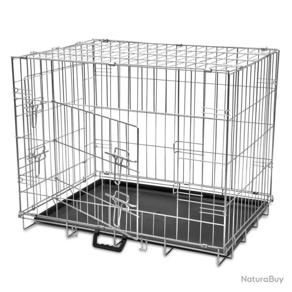 Cage m�tallique et pliable pour chiens L