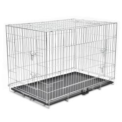 Cage m&eacute;tallique et pliable pour chiens XXL alsavelo