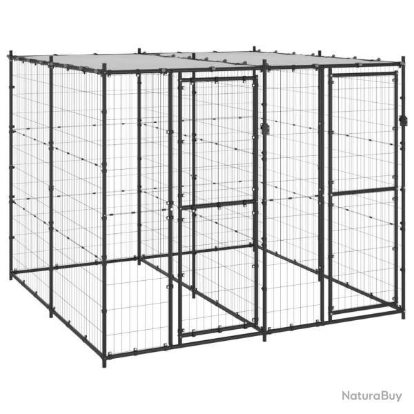 Chenil ext�rieur Acier avec toit 4,84 m�