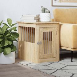 Meuble de cage pour chiens ch&ecirc;ne sonoma 45x62x59 cm