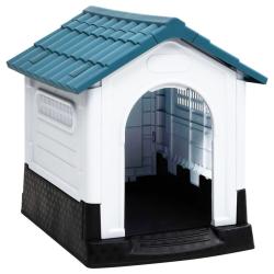 Niche pour chien Bleu 57x68x66 cm Polypropyl&egrave;ne