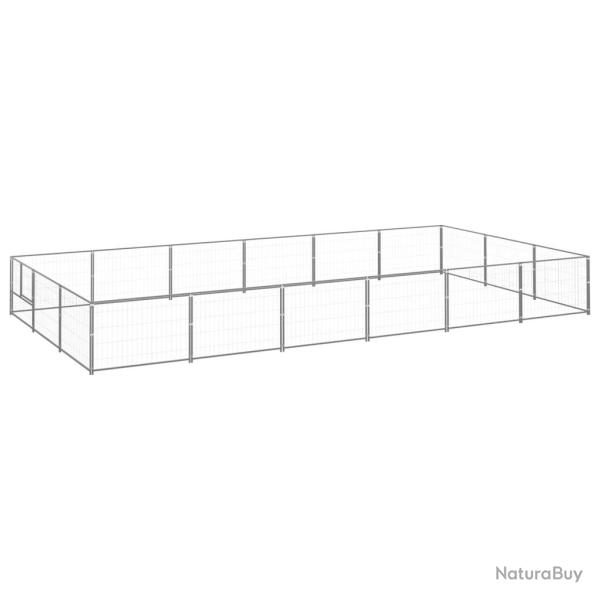 Chenil Argent 18 m Acier alsavelo