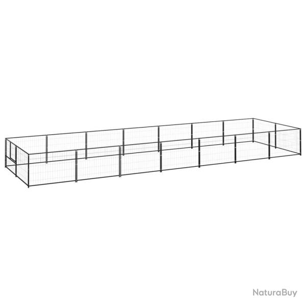 Chenil Noir 14 m� Acier alsavelo