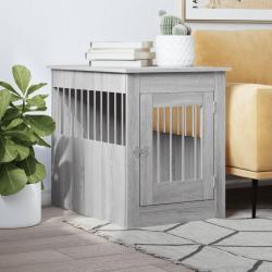 Meuble de cage pour chiens sonoma gris 55x80x68 cm alsavelo