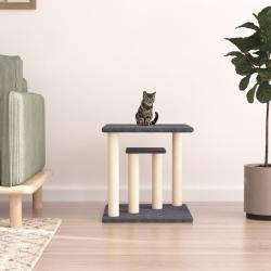 Arbres &agrave; chat avec plates-formes gris fonc&eacute; 50 cm