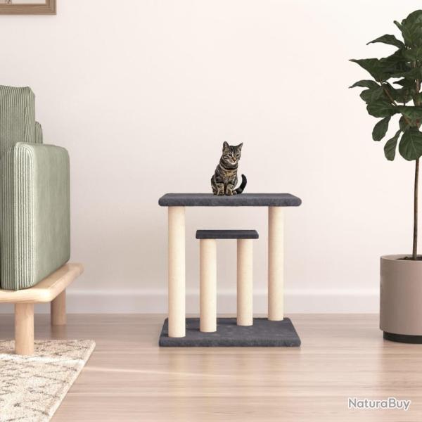 Arbres � chat avec plates-formes gris fonc� 50 cm