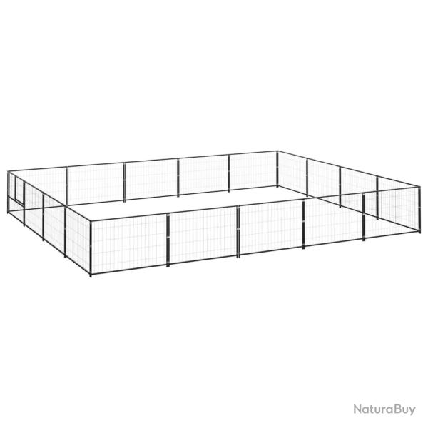 Chenil Noir 20 m� Acier